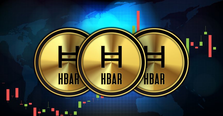 HBAR crypto coins (Hedera Hashgraph)